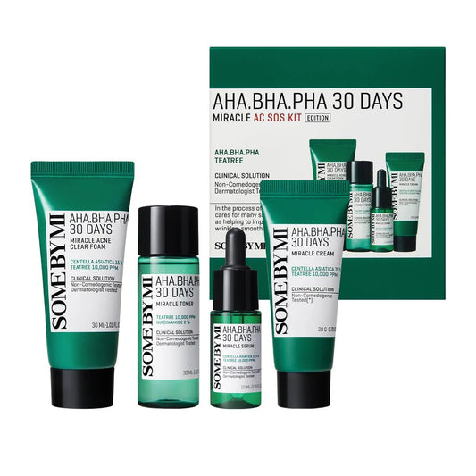 AHA BHA PHA 30 Days Miracle AC SOS Kit - Deiji Beauty