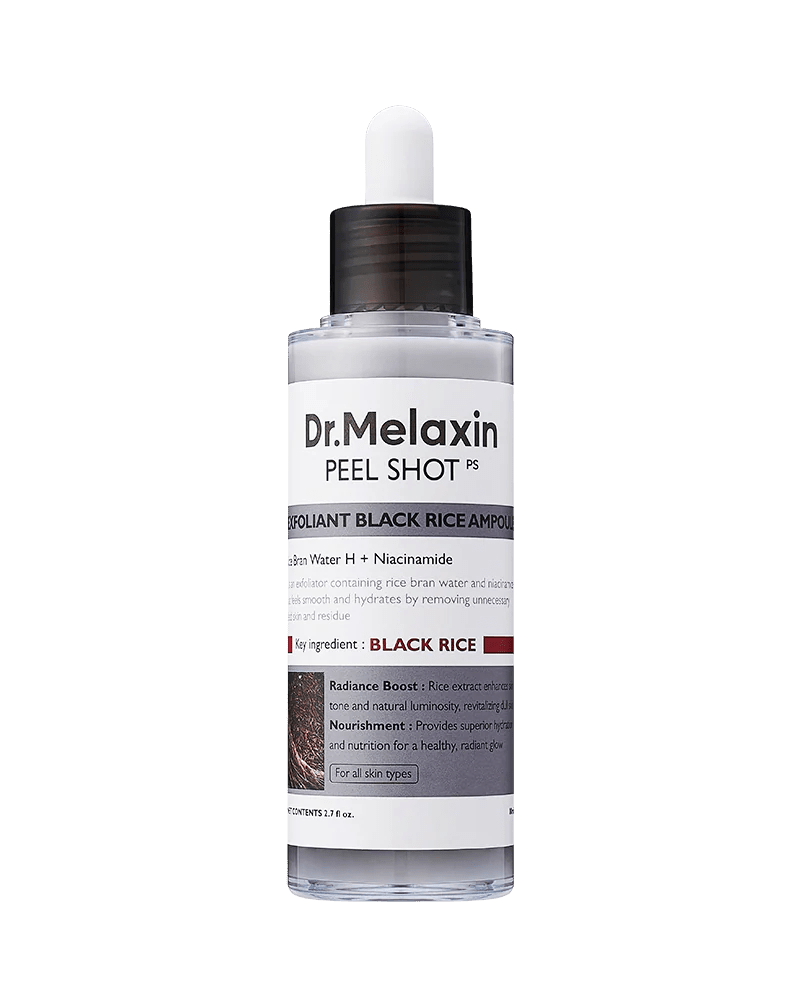 Dr. Melaxin Peel Shot — Black Rice Ampoule (80ml) - Deiji Beauty